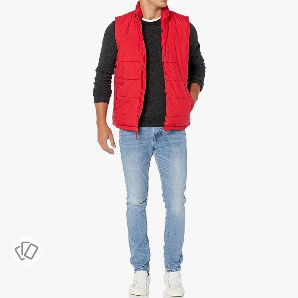 Red puffer Vest